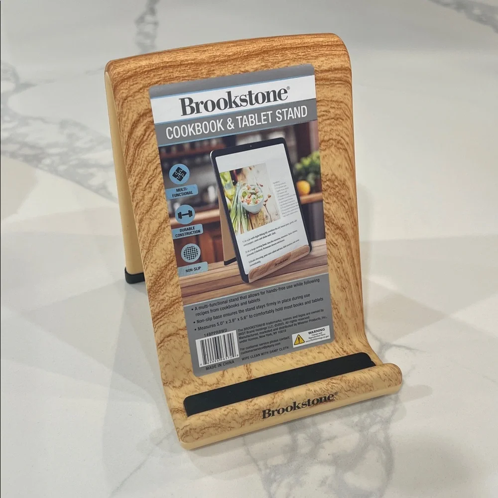 Brookstone COOKBOOK & TABLET PHONE STAND!!